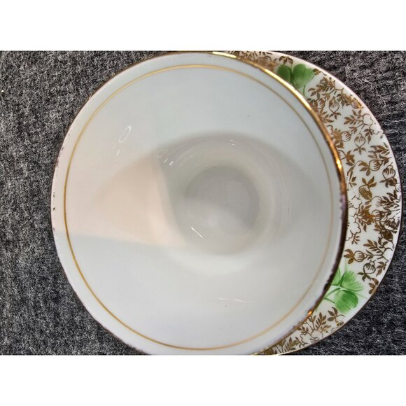 Phoenix Bone China Tea Cup & Saucer England Irish St Patrick Clover Flower - Picture 4 of 7